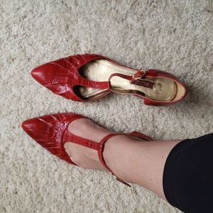 Ecco Red Size 39 Womens Heels